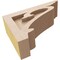 Ekena Millwork 3"W x 9"D x 6"H Classic Mayflower Rough Cedar Woodgrain TimberThane Corbel, Primed Tan CORUR03X09X06MAYRCPR - alternate 2